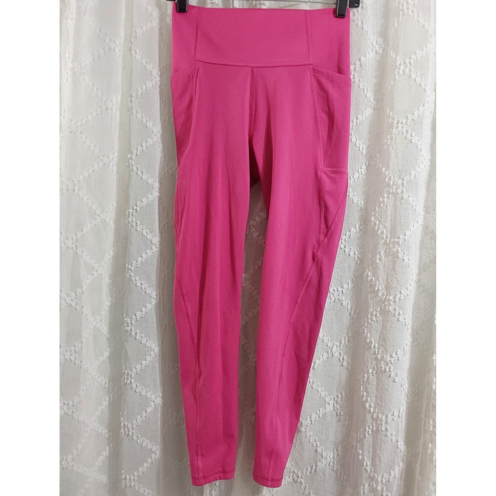 GapFit Womens Pink High Rise Pocket Leggings Size Small Athletic Yoga Pants